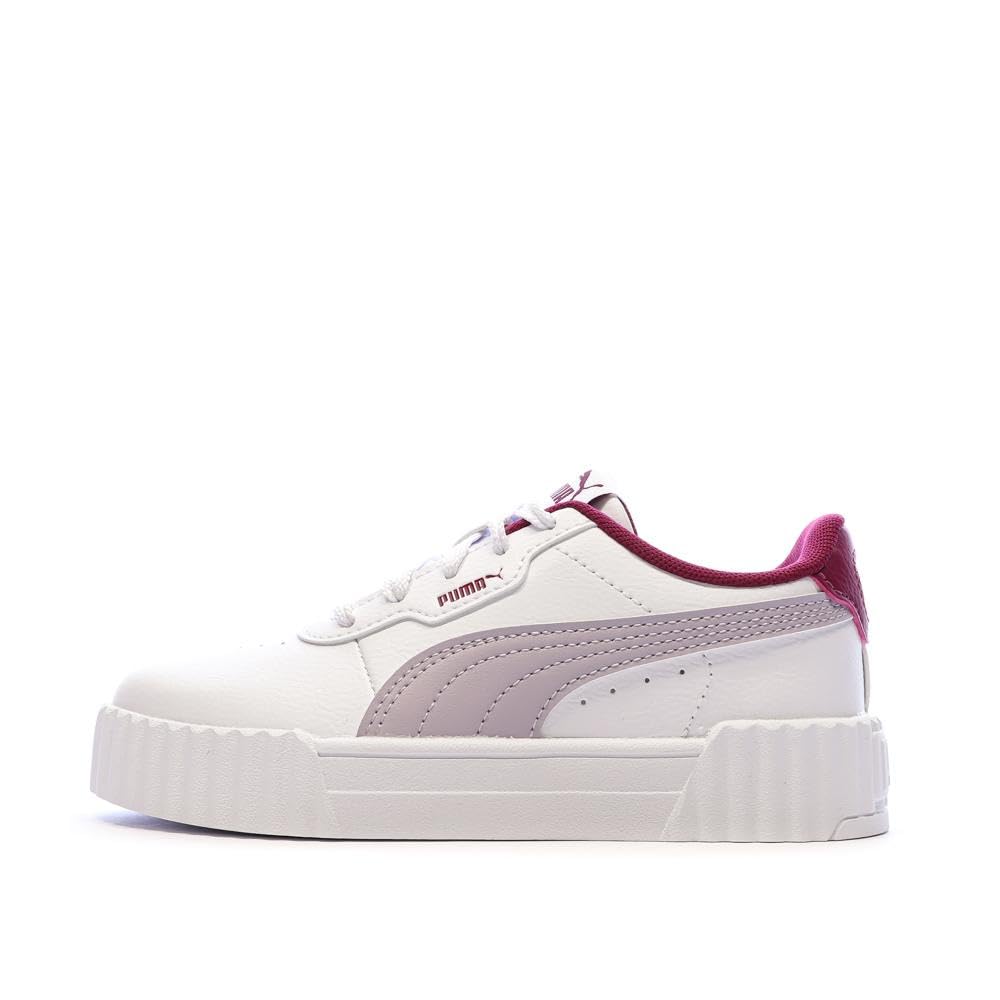 PUMA Sneakers Carina 3.0 per Bambini 30, White Lilac Crush Purple