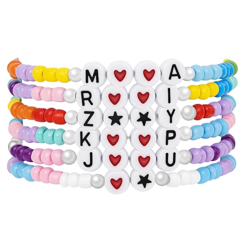 KYNOX KATSEYE Merch Bracelets Stackable Stretch Inspired Friendship Bracelets Gifts for Fans Concert Outfits Friendship Jewelry Gifts for Fans Women Men Pop