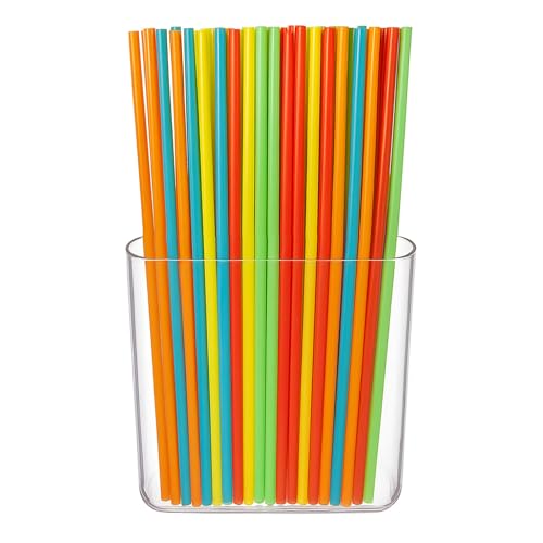 Hängender Strohhalm-Halter für Schrankwand, Kunststoff, wiederverwendbar, Aufbewahrungsbehälter, Spender für Küche, Theke, Schrank, Trinken