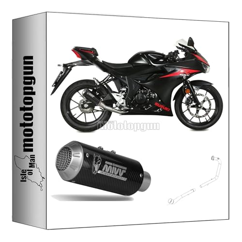 Ligne Mivv MK3 Suzuki GSX-R 125 echappement racing carbone haut de gamme