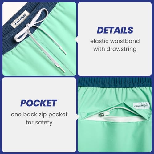 Image of maamgic Mens 7 inch Stretch Swim Trunks Quick Dry Mesh Lining Swimwear Bathing Suits