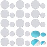 Metal Stickers for Eyeshadow Palette, 100 Pack Round Adhesive Makeup Depotting Tool Empty Eyeshadow Palette Stickers, 50pcs 15mm + 50pcs 25mm