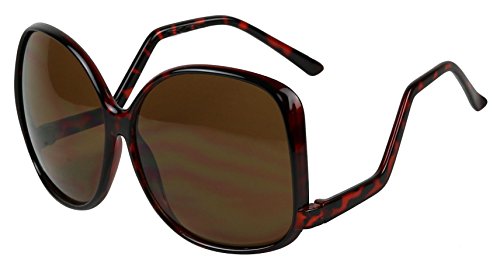 ShadyVEU Vintage Oversized Square Drop Temple Sunglasses Swan Butterfly Curved Curly Arm Frame Women's Fashion Rave Shades3