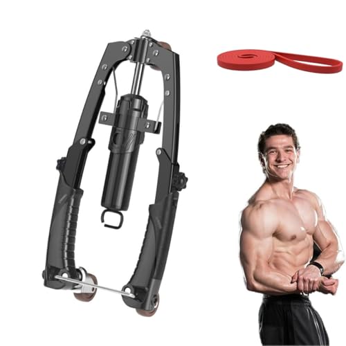 Mymus CoreFlex Twister Pro, All-in-One Adjustable Hydraulic Arm Exerciser Twister Bar, Chest Expander and Forearm Strengthener, ABS and Upper Body Fitness Equipment for Home Gym Workout