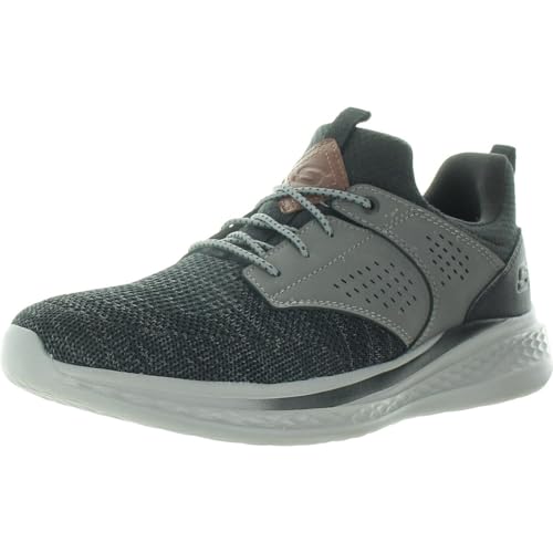 Image of Skechers Men's Streetwear Slade - Breyer Knitted Mesh Bungee Lace W /Quarter Cage Slip On