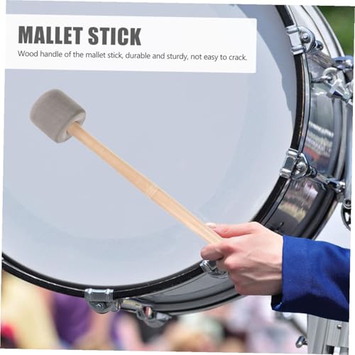 Abaodam 2 piezas de baquetas con mango de madera y agarre antideslizante para práctica de percusión para principiantes, estudiantes y músicos miniatura 3