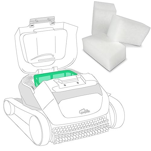 Feinfilter Flux - Ersatzfilter für vollautomatische Poolroboter Dolphin E10 E20 E25 - Auswaschbar - Qualitativ hochwertiges Filtermaterial 3 Stück