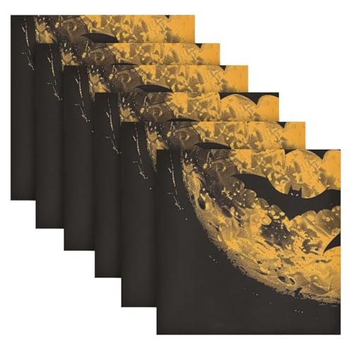 Servilletas de Tela Halloween Multicolor Set 6 20x20 pulg miniatura 2