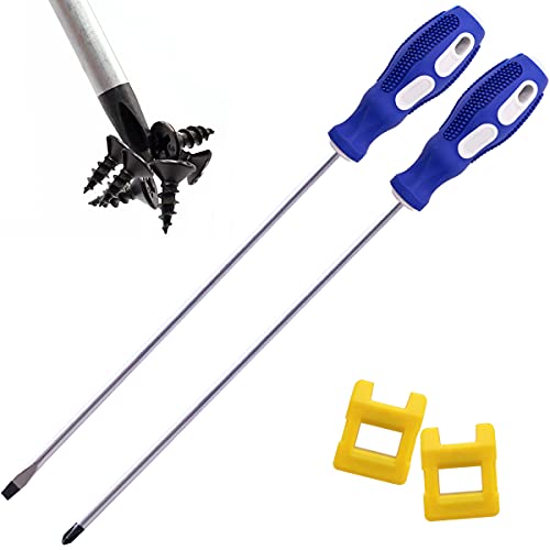 Smseace CAE-007-2P 2 Packs Slotted And Phillips Screwdriver Set 12" cover
