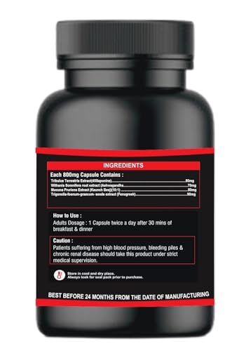 Image of Men Power Capsules for Men | Ayurvedic Inspired Formula | Daily Energy & Wellness Support | 60 Veg Capsules