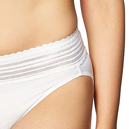 Warner's Women's No Pinching, No Problems Dig-Free Comfort Waist with Lace Microfiber Hi-Cut 5109j2