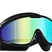 Swim Goggles with Earplugs, Anti-Fog UV Protection Large Frame for Adults