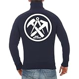 Spaß kostet Männer Sweatjacke Dachdecker IMMER HOCH HINAUS (mit Rückendruck) Größe S - 4XL