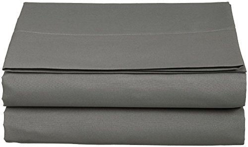 Luxury Flat Sheet on Amazon Elegant Comfort Wrinkle-Free 1500 Premier Hotel Quality 1-Piece Flat Sheet, Queen Size, Grey