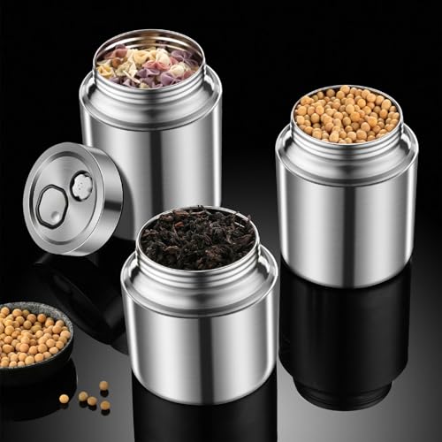Recipiente de acero inoxidable hermético para evitar que el café y el té pierdan su aroma 3