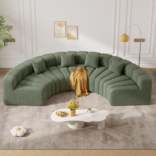 128" Cloud Couch Green