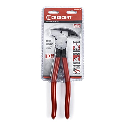 Crescent 193410CVNN-05 10 Inch Dipped Handle Heavy-Duty Solid Joint Fence Tool Pliers thumb #5