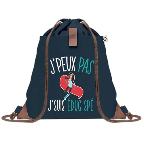 Sac de sport éducatrice spécialisée bleu pour gym et loisirs