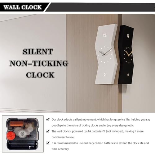 Horloge murale d'angle double face XJBTBA pour optimiser les piliers - 6