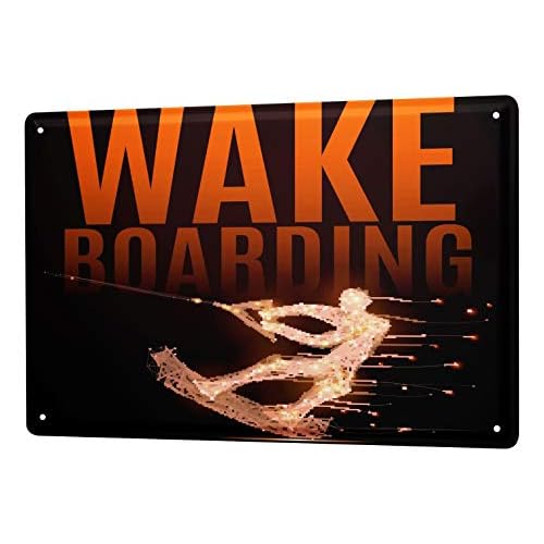 LEotiE SINCE 2004 Blechschild Vintage Retro Metallschild Wandschild Blech Poster Fun Wakeboard
