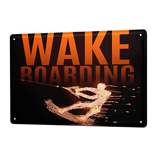 LEotiE SINCE 2004 Blechschild Vintage Retro Metallschild Wandschild Blech Poster Fun Wakeboard