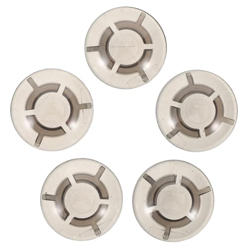 jojofuny 5個ギターペダル用フットスイッチカバー マッシュルーム型ノブキャップ 踏み心地向上 軽量ダークグレー エレキギター ベース対応
