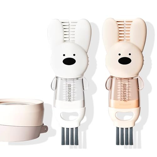 Image of Creative 3 in 1 Multifunctional Cleaning Brush, Multipurpose Bottle Gap Corner Cleaner Brush Magic Water Bottle Cup Lid Detail Cleaner Tools for Travel Water Bottle,Cups Crevice