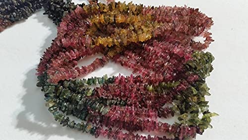 Multi Tourmaline Chips 7-8mm pour réparer et personnaliser vos bijoux