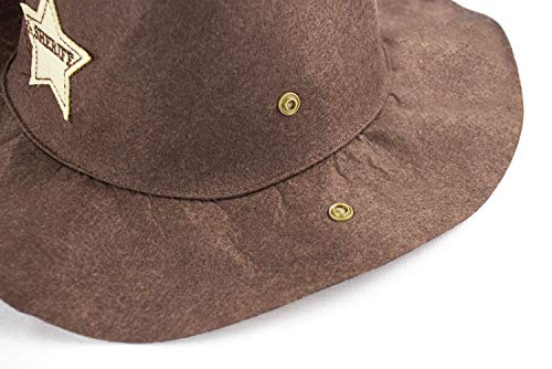 Stylesilove.com Infant Toddler Baby Boy Brown Cowboy Overalls, Hat And Handkerchief 3-Pc (90/12-18 Months) #TOP5