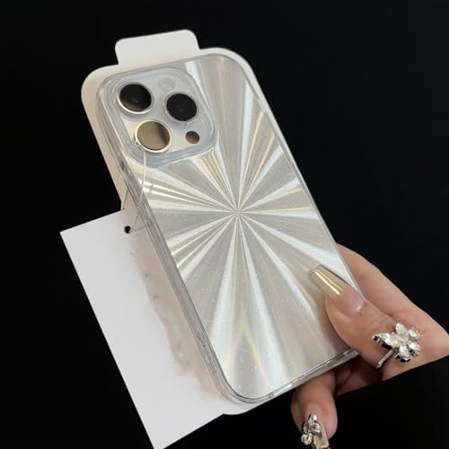 Coque de téléphone de luxe à paillettes pour iPhone 14Plus beige