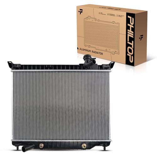 Image of PHILTOP CU2458 Aluminum Car Replacement Radiator Core Width 27-1 /16 inch | Fit for Rainier, Trailblazer, Trailblazer EXT, Envoy, Envoy XL, Envoy XUV, Ascender, Bravada, 9-7x