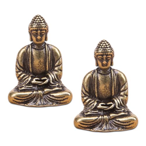 Estatuas pequeñas de Buda de bronce ZORZA 2 piezas