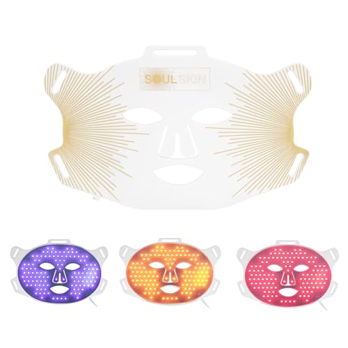 Masque à lumière rouge SOULSKIN avec 6 modes et télécommande portable - 7