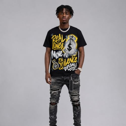 Image of DopeSkill Graphic Tee Streetwear Hip Hop Hypebeast Unisex T-Shirt Sneaker Colour Matching Shirts Inspired Motivation Quotes
