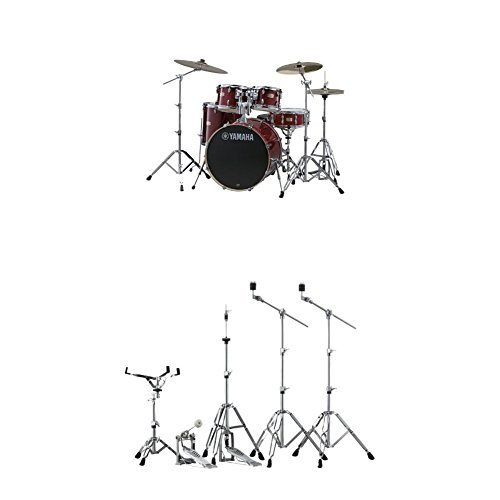 Yamaha Stage Custom Birch Fusion Drum Kit with Hardware Cranberry Red