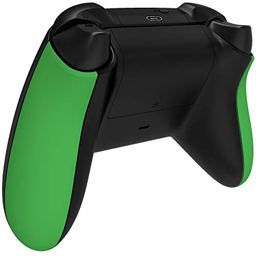 Image of eXtremeRate DIY Grip for Xbox Series X & S, Green Soft Touch Comfortable Left Right Side Rails, Replacement Parts Handles Rear Shell for Xbox Core Wireless Controller [Controller Excluded]