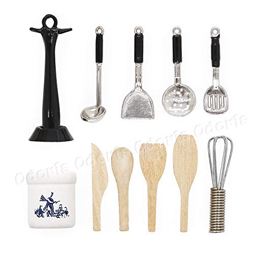 Odoria 1/12 Miniatura Cozinha Utensílios de Cozimento Decoração Acessórios para Casa de Bonecas, Pre