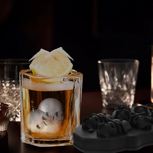 Moldes para Cubos de Hielo de Silicona en Forma de Calavera miniatura 4