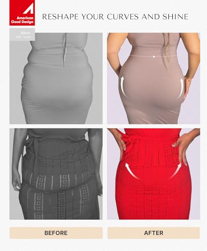 Image of SHAPELLX High Waist Butt Lifting Tummy Control Shapewear Shorts | Under dress shorts,15-inch crotch zipper, breathable stretch fabric, anti-roll support,easy bathroom access, everyday wear