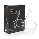 Homiu Twisted Horn Wine Decanter 1.5 litres Modern Contemporary Design Aerator Carafe