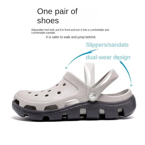 Hole shoes outdoor beach shoes soft bottom closed-toe slippers summer sandals3