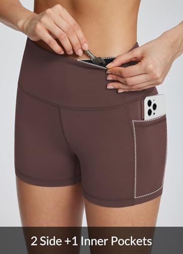Image of baleaf Women's 8 inch / 5 inch / 3 inch Biker Shorts High Waist Yoga Workout Gym Running Volleyball Spandex Shorts with Pockets