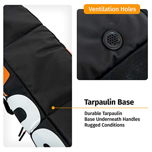 Premium Padded Ski Bag for Air Travel - Single Ski Carry Bags for Cross Country, Downhill, Ski Clothes, Snow Gear, Poles and Accessories for Ski Carrier Travel Luggage Case - for Men and Women