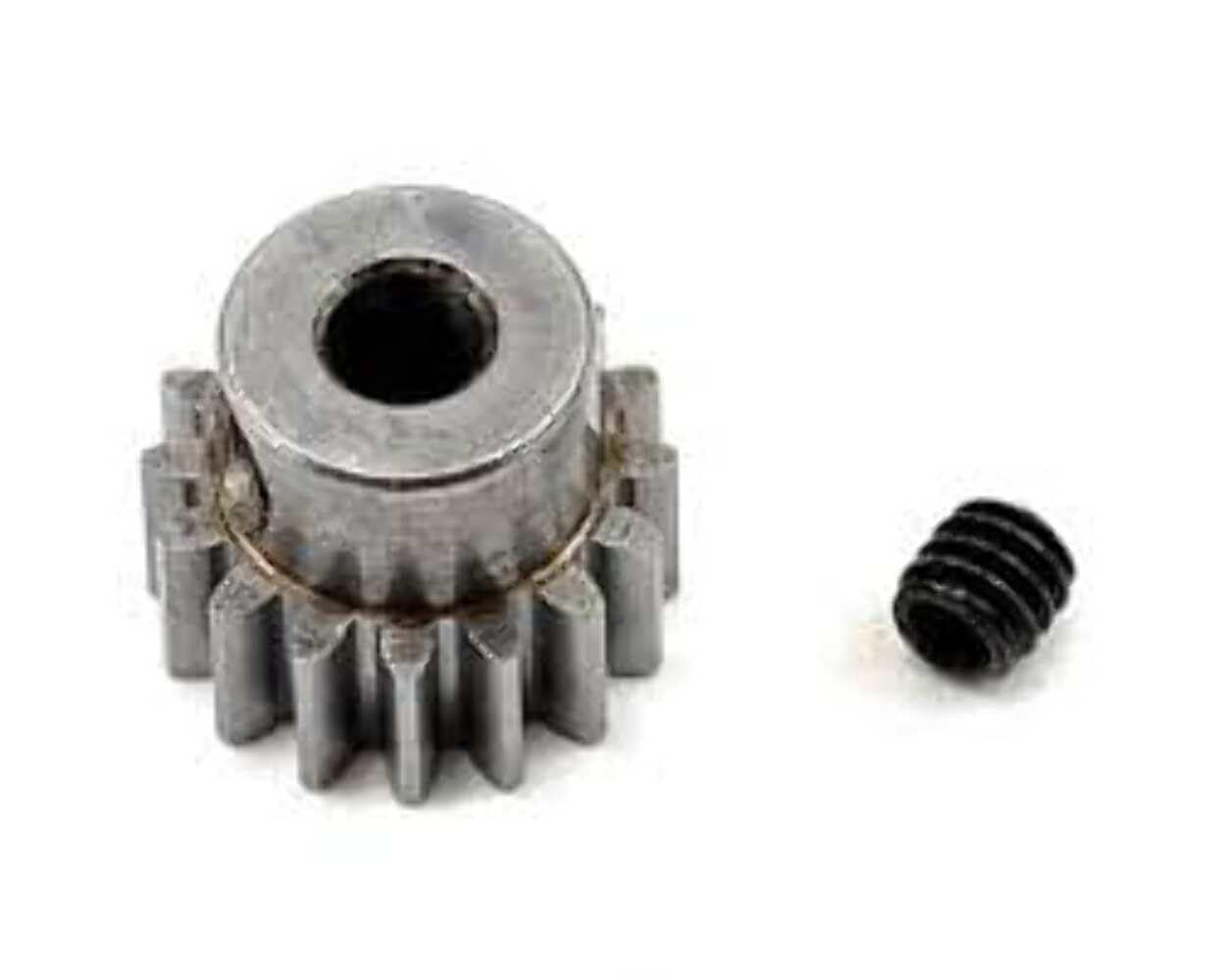 Robinson Racing Products 1116 Steel Alloy Motor Pinion Gear, 1/8" Bore.6 Mod Pitch, 16 Tooth