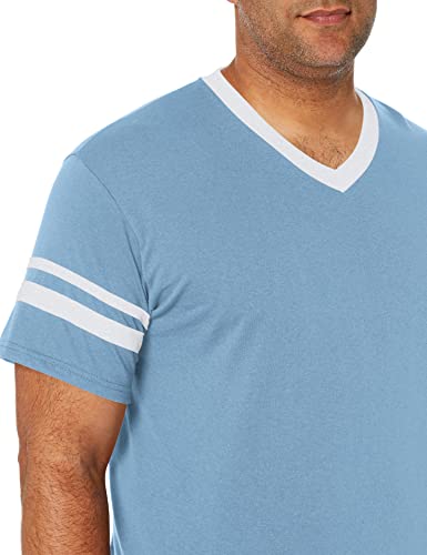 Jersey Augusta Sportswear Augusta Sleeve Stripe, Azul Claro/Blanco, Mediano miniatura 3
