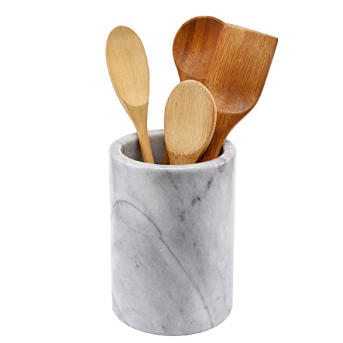 Creative Home Natural Marble Multi-Functional Tool Crock Utensil Holder Kitchen Countertop Organizer Wine Cooler - Thumbnail 2