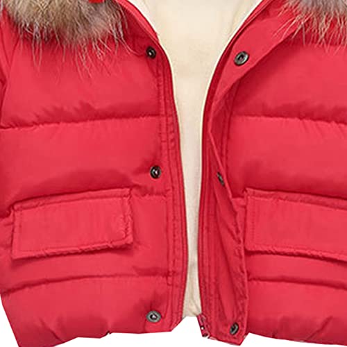 Kids Casual Snowsuit Toddler Girls Boys Children Winter Long Sleeve Wool Collar Cotton Coat Jacket For Babys3