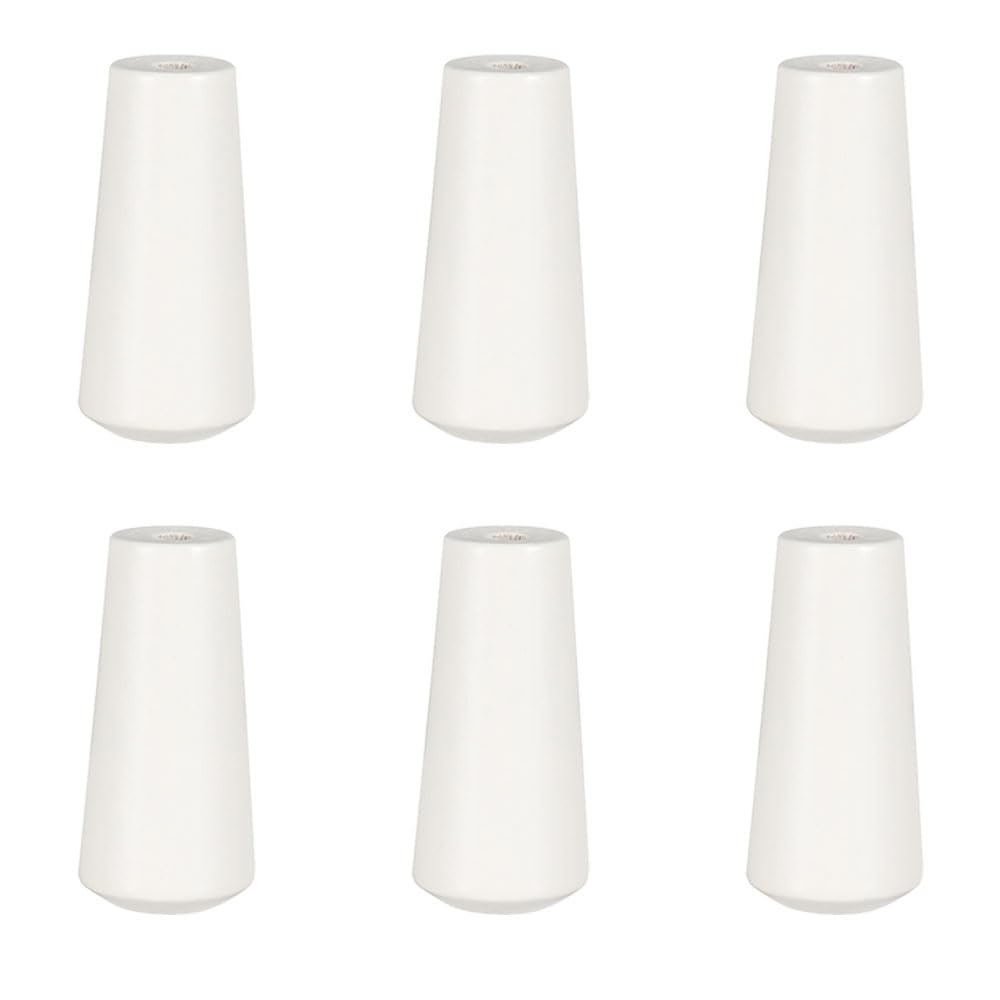 6Pack Blind Pull Cord Ends Window Wood Safety Knobs Repair Replacement Parts Wooden Hanging Ball Small Pendants Drops Connectors Accessories for Bathroom Blinds Light and Shades Decoration,White