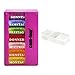 com-four® Dosificador de medicamentos 7 días - Caja de medicamentos - Caja Bandeja - dosificador semanal + Caja con 3 Compartimentos [Idioma: alemán] (01 Pieza - Morado con Accesorios)