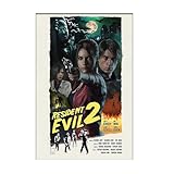 Pira Boxes Resident Evil 2 Remake Poster, Retro Movie Style Art Poster for Home Decor (24'x36'), Unframed Version